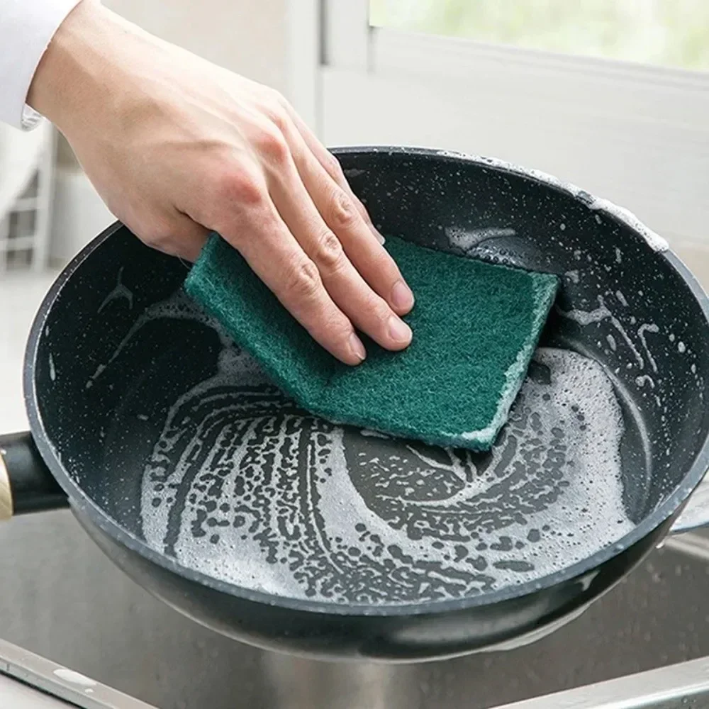 Multi-Purpose Cleaning Sponges Scrubbing Pads for Kitchen Bathroom General Dishwashing Tools Scouring Pad