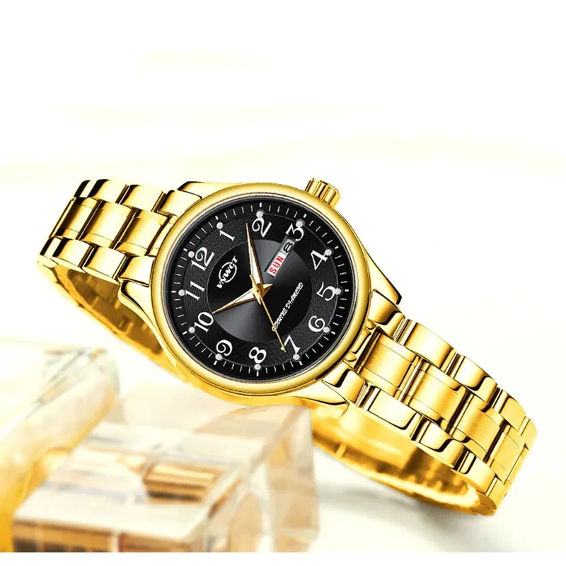 Fashion Women Watches Top Brand Luxury Golden Watch Sport Quartz Watch Waterproof Calendar Wristwatch Relogio Feminino