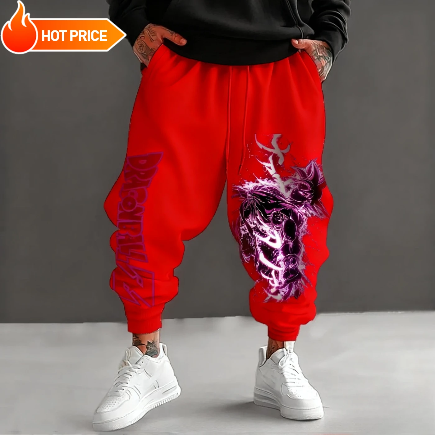 أنيمي لعبة دراغون بول سوبر سايان سون جوكو Harajuku الرجال 2025 الشتاء السراويل الرياضية الشارع الشهير النساء طماق غير رسمية Sweatpants للجنسين