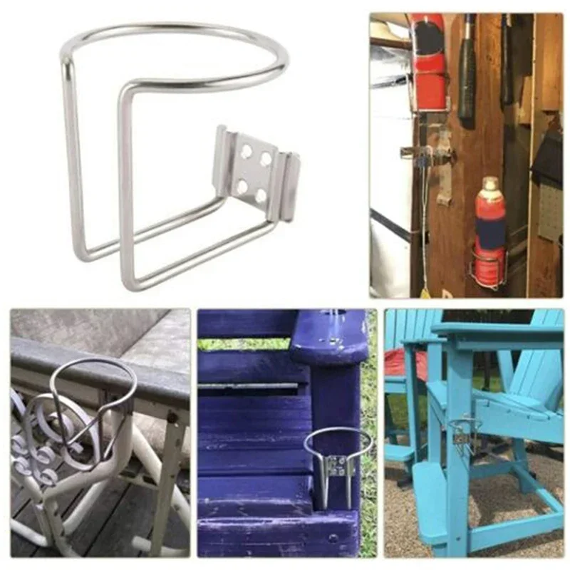 2x Tasse Stahl Auto Boot Ring Tasse Getränkehalter Flaschenständer für Marine Yacht LKW RV Camper Getränkehalter Getränkehalter für LKW RV