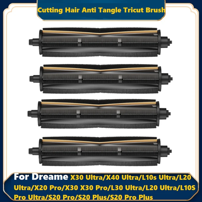 Cutting Hair Anti Tangle Tricut Brush For Dreame X40/X30 Pro/S10/X20 Pro Plus/L10S Ultra/L20 Ultra/L10 Plus Vacuum Part