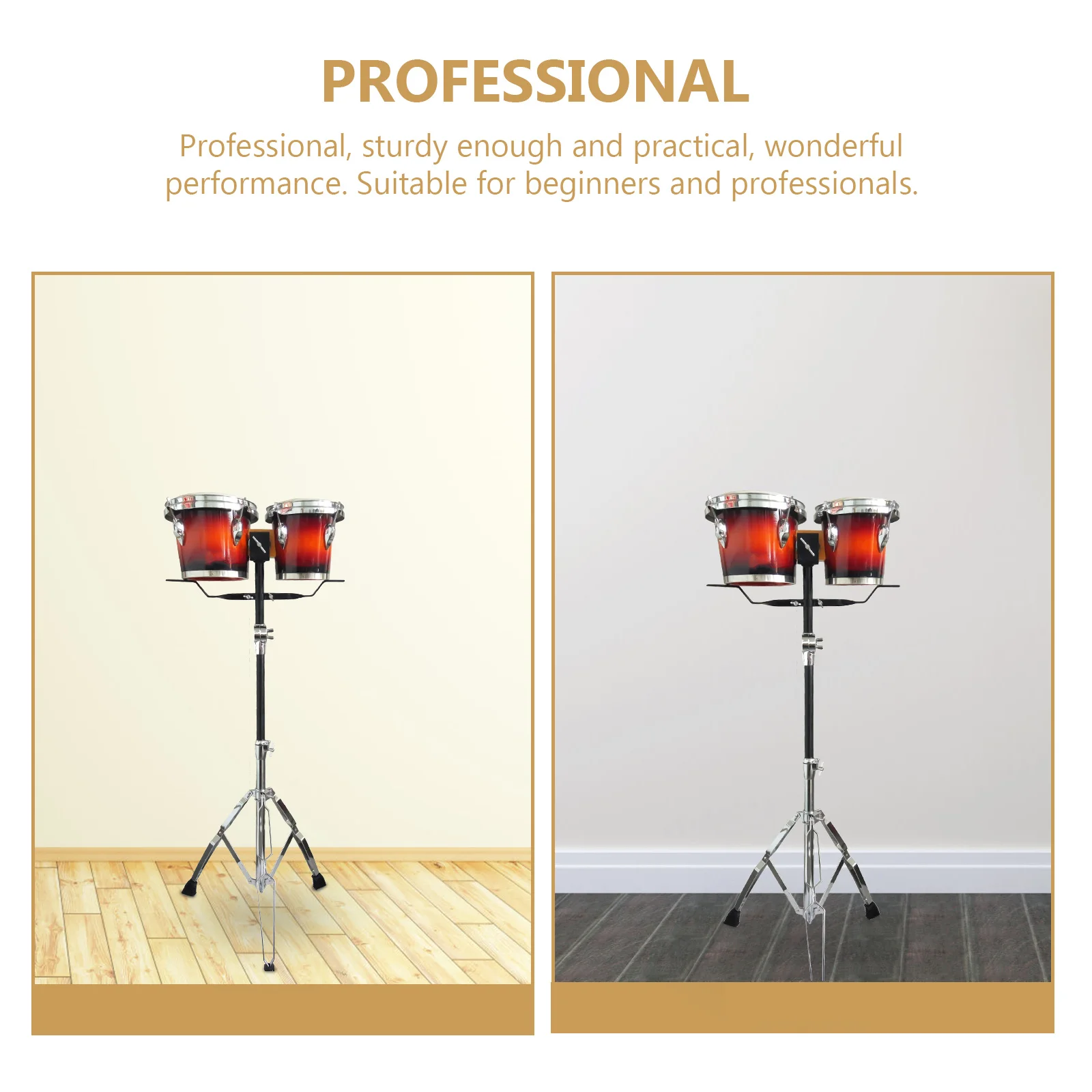 

Drum Rack Accessories Instrument Stand Tilting Holder Tray Black Bongos Percussion
