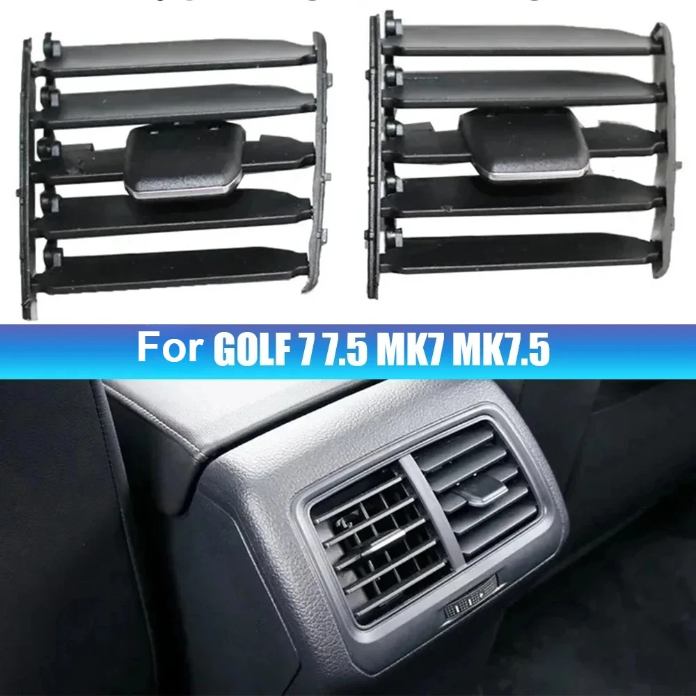 Auto-Hinterarmlehne Mitte A/C Klimaanlage Air Vent Grill Klappclip Trim für Golf 7 7,5 MK7 MK7,5 2013-2020 1 Stück