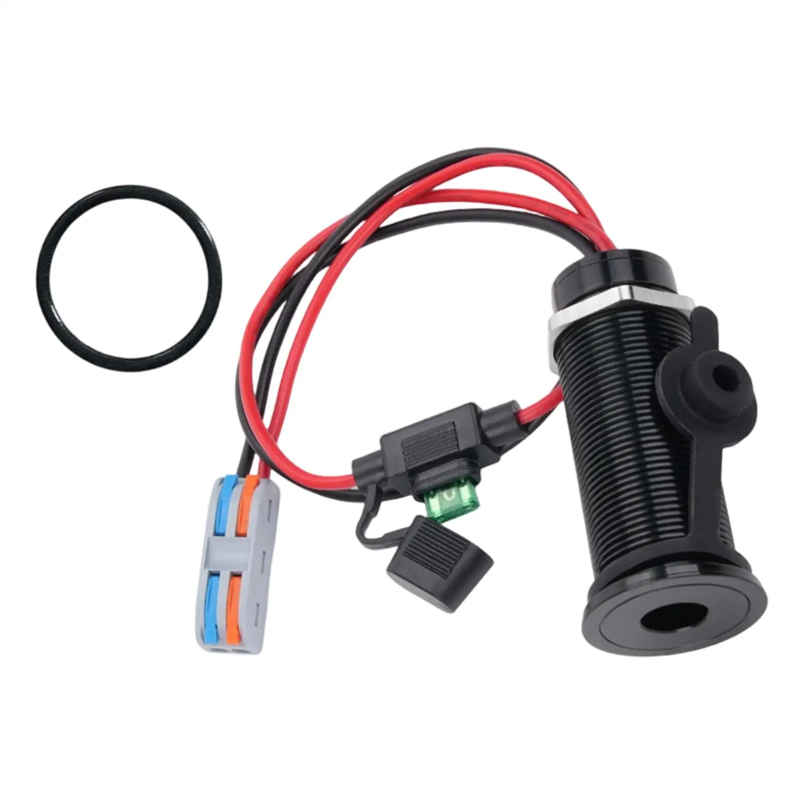 Mini Step Up Adapter DC 12/24V to 30V 3.5A Battery Boost Converter Recessed Mount Power Adapter for Travel Outdoor Road Trip