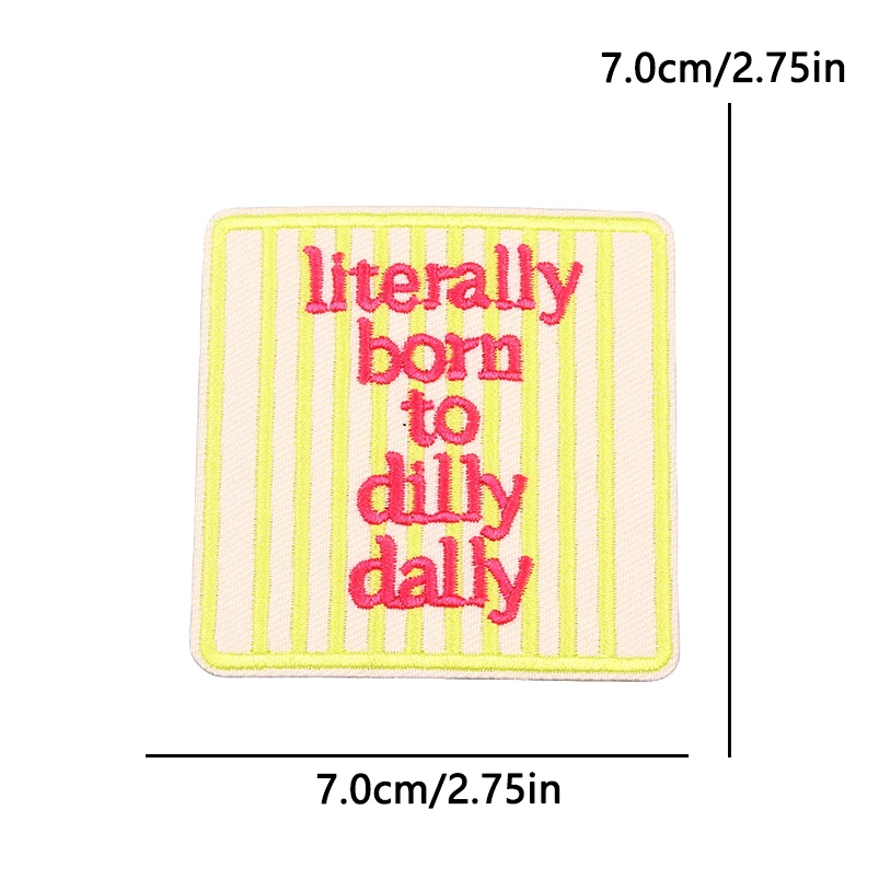 10 PCS Cute Funny Slogan Embroidered Patches For Clothing Football Humorous Text Applique Iron On Patches On Clothes Decor Badge