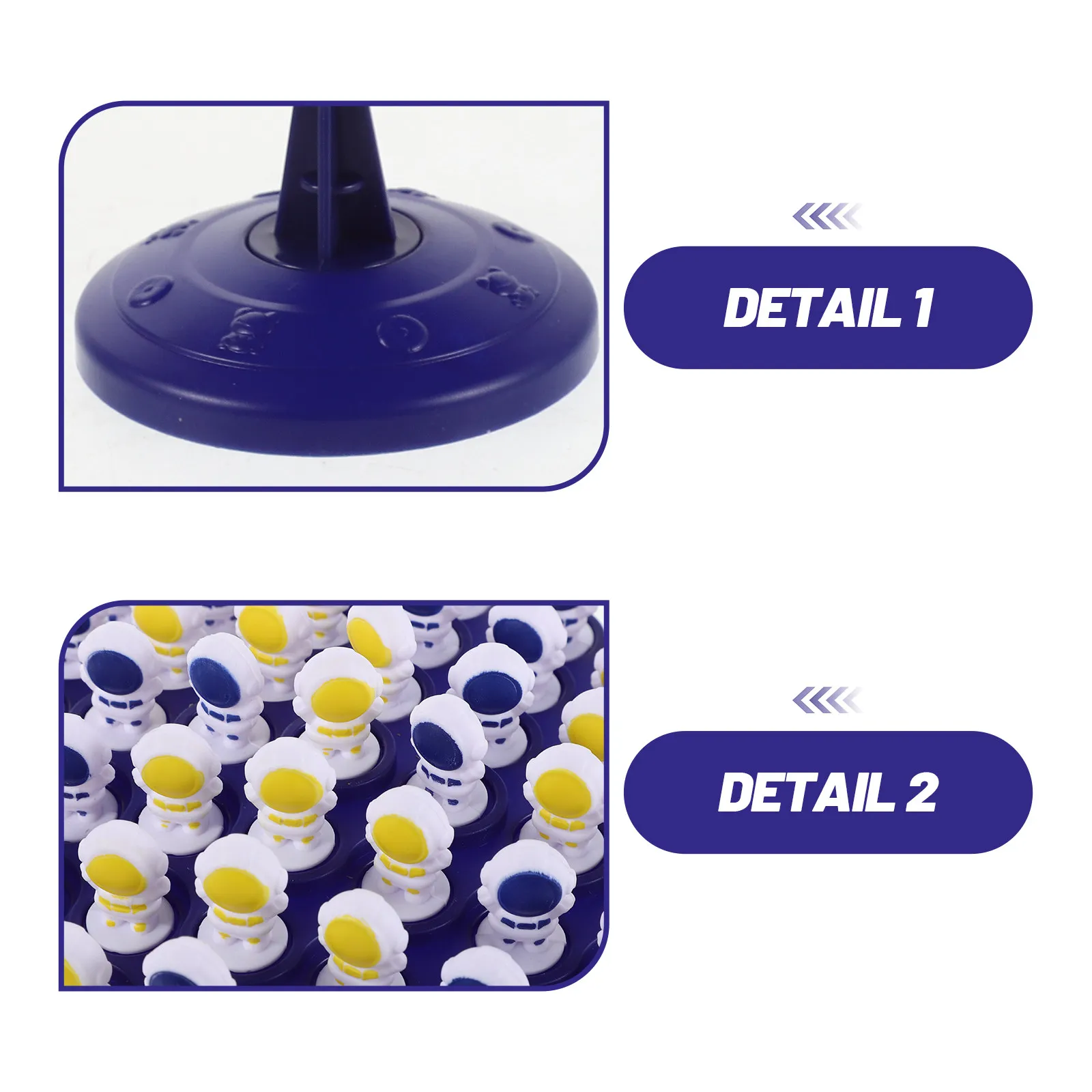 1 Conjunto de Jogo de Equilíbrio em Formato de Árvore - Desafio de Empilhamento de Astronautas para Festas em Família - Melhora a Coordenação e Habilidades Motoras Finas