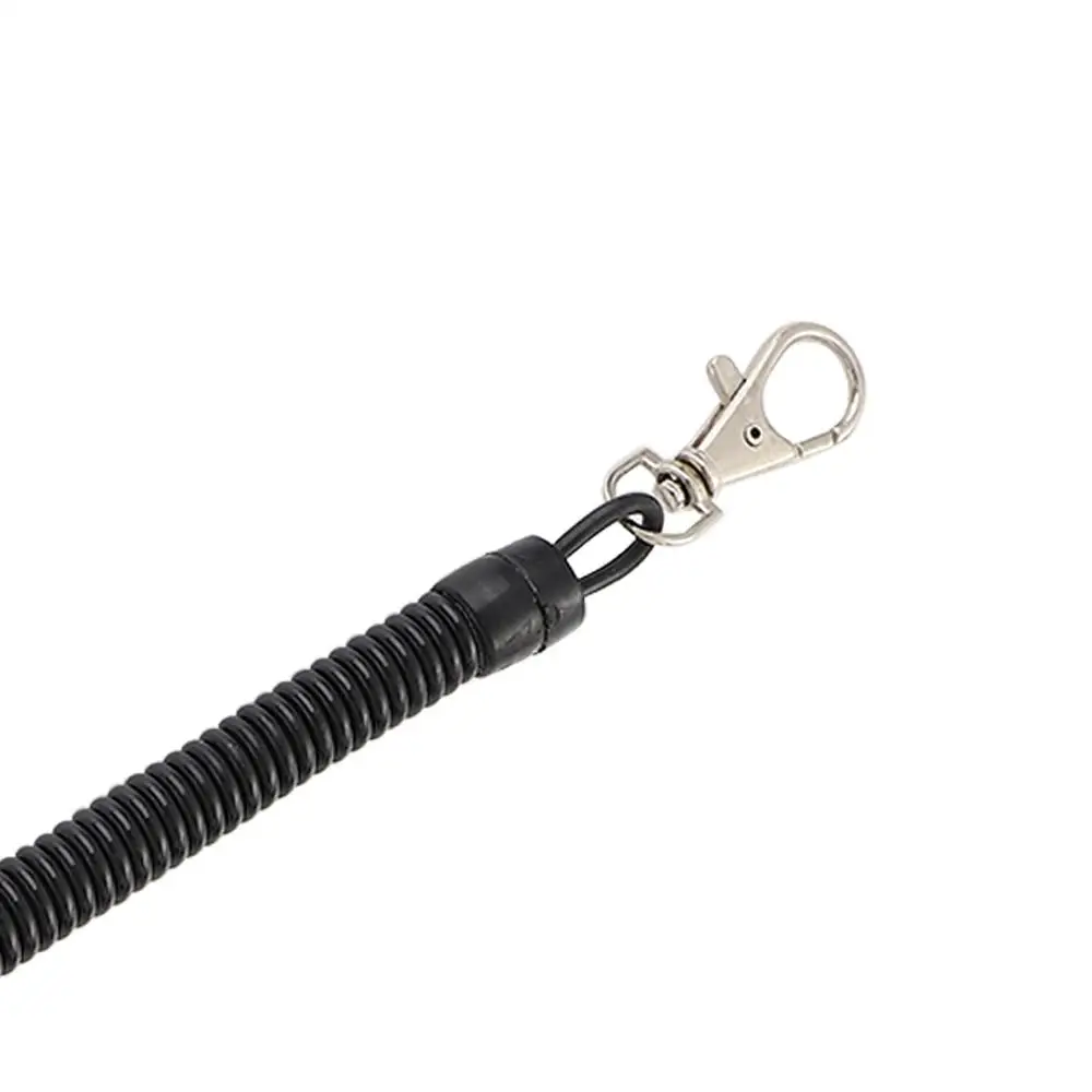 Camping Practical Plastic Elastic Mobile Phone Anti-theft String Key Retractable Buckle Spring Rope Lanyard Keychain