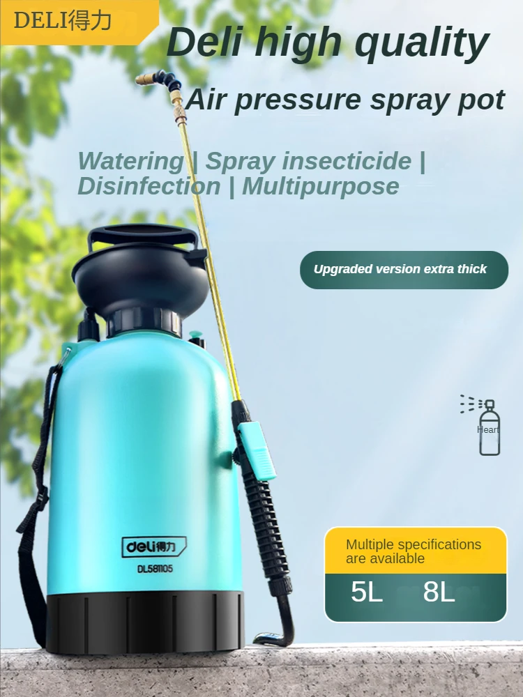 5/8L Hand Pressure Disinfection Water Sprayers Spray Bottle Air Compression Pump Garden Sprayer Sprinkler Gardening Watering Can