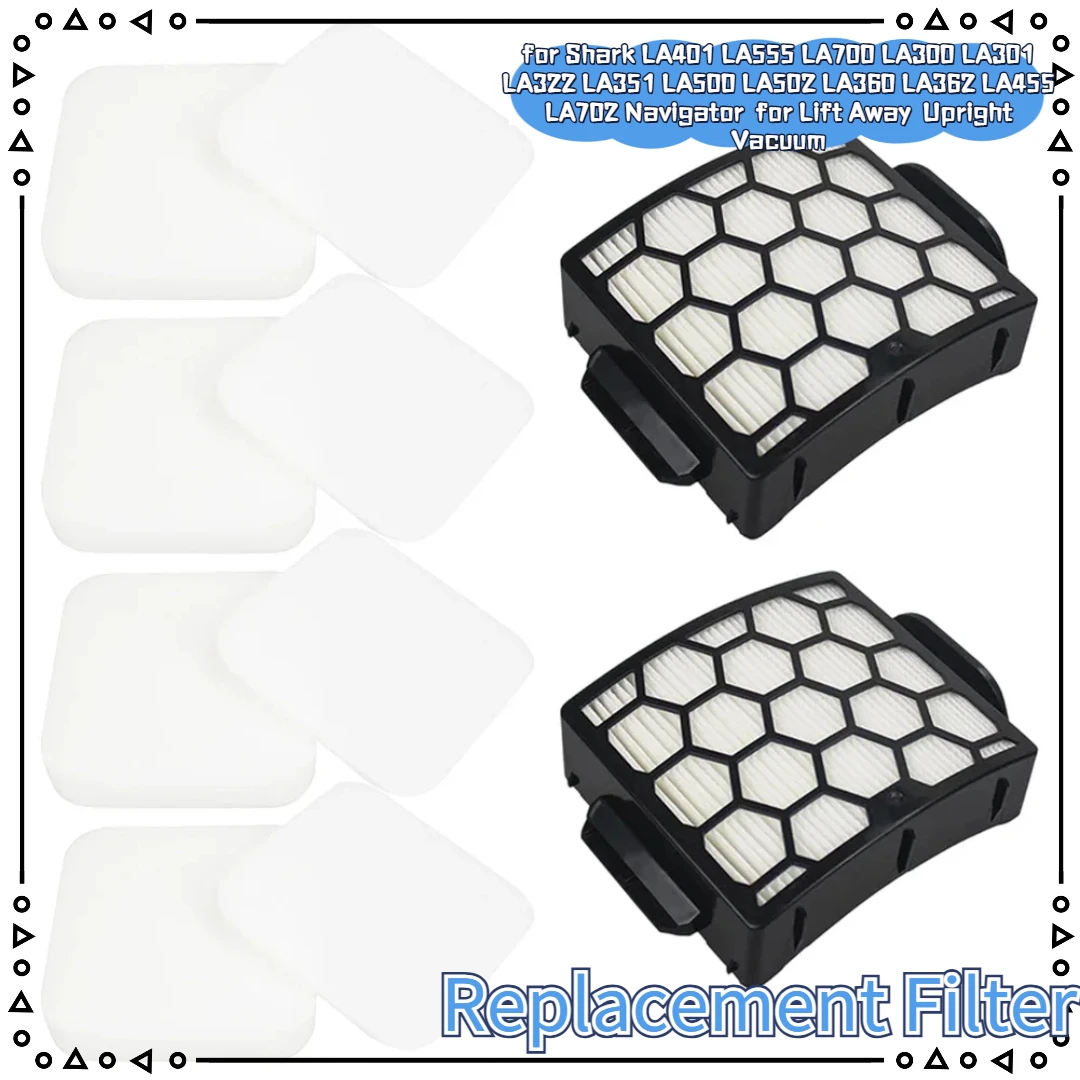 Filtro para aspiradora vertical Shark LA502 LA360 LA362 LA455 LA702 Navigator/LA401 LA555 LA700 LA300