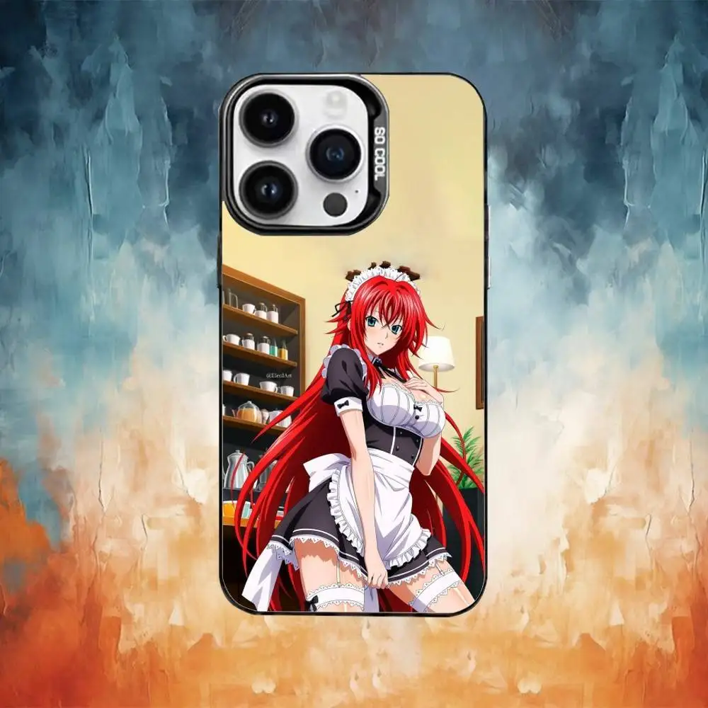 حافظة هاتف R-Rias DxD G-Gremory-ys لهاتف iPhone17,16,15,14,13,12,11 Plus، Pro Max غطاء مقاوم للصدمات باللون الأسود غير اللامع #4