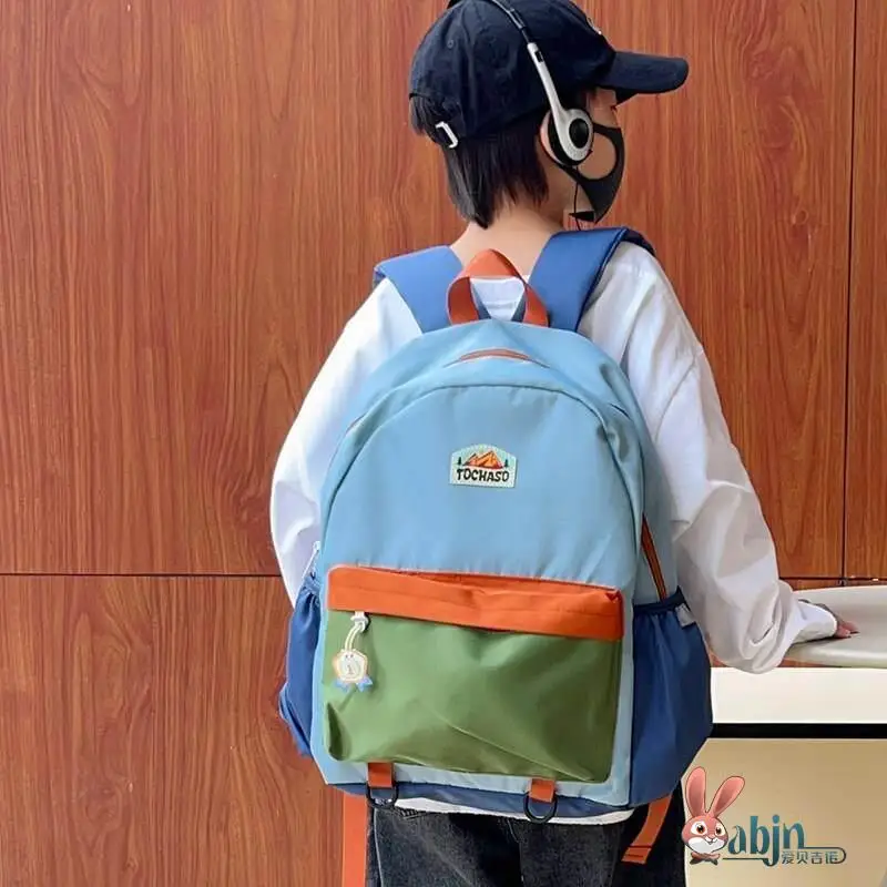 Fashionable Children's Backpack Lightweight Reducing Burden Dual-Shoulder Bag Kindergarten Boys Girls School Bag Korean Version
