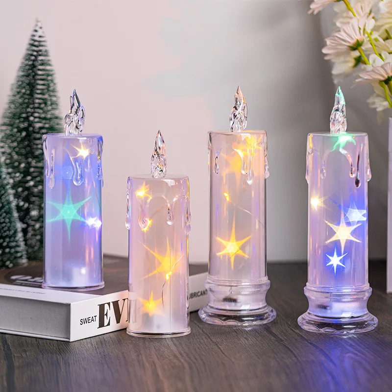 هالوين البومة مضحك LED شمعة إلكترونية أضواء ديكور المنزل #4