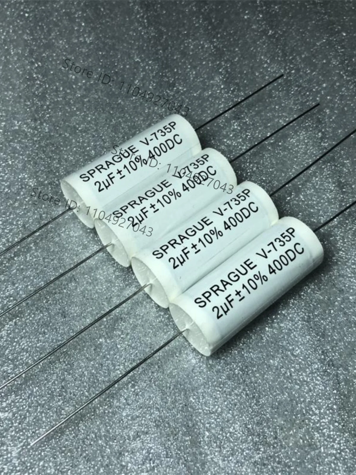 10Pcs New SPRAGUE 735P 2UF 400V DC Copper Pin Frequency Division Coupled Electrodeless Capacitor
