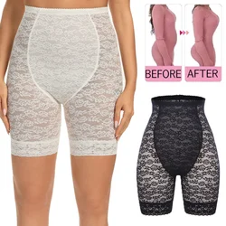 Lace Flat Belly Shaping Panties Sexy New High Waist Boxers for Women Tummy Control Shapewear Butt Lifter Shorts Colombianas
