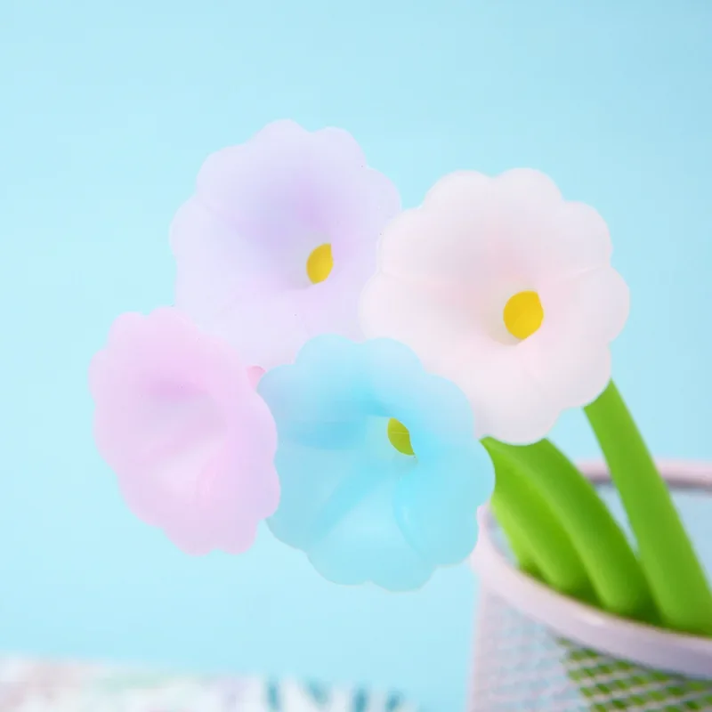 

48 шт., рог, цветок, моделирование, студенческая гелевая ручка, цветочная ручка, письменные принадлежности, офисные письменные принадлежности, каваи, школьные принадлежности