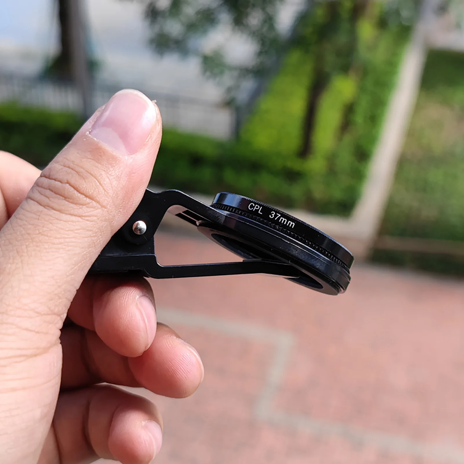 مشبك مستقطب للهاتف المحمول CPL مقاس 37 مم على مرشح مستقطب دائري لإزالة الضوء المستقطب للهاتف
