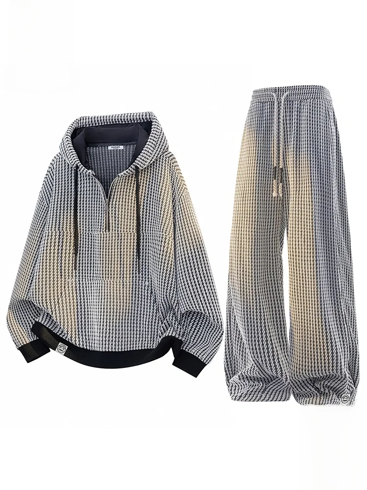 

Костюм Paul Frank в стиле ретро: повседневный спортивный комплект для мужчин на осень, состоящий из худи с принтом обезьяны и длинных брюк, из полиэстера.