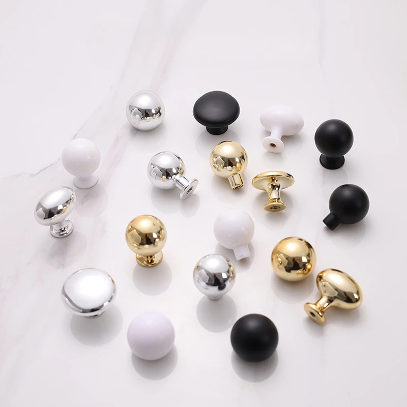 ABS Nordic Mushroom Kitchen Cabinet Door Handle Modern Simple Wardrobe Drawer Door Knobs and Solid Plastic Handles for Furniture
