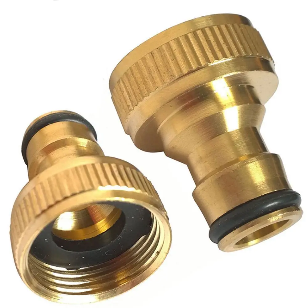 

Useful 1PC Durable Water Hose Tube Pipe Gardening Snap Fitting Brass Adaptor Tap Quick Connector