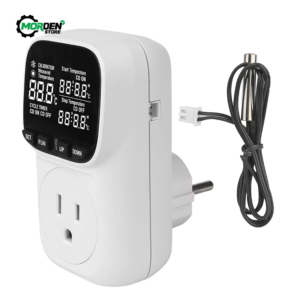 Digital Display Smart Thermostat Fish Tank Touch Screen Thermostat Socket Temperature Regulation For Pet Accessories