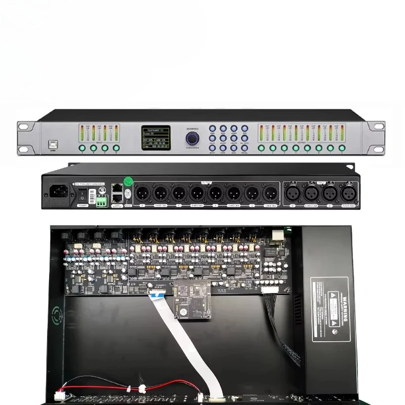 Paulkitson DPA0408RTS Digital Audio Processor Professional Audio Sound Equipment with AES FIR AUTO 4/8/96 kHz Metal Material