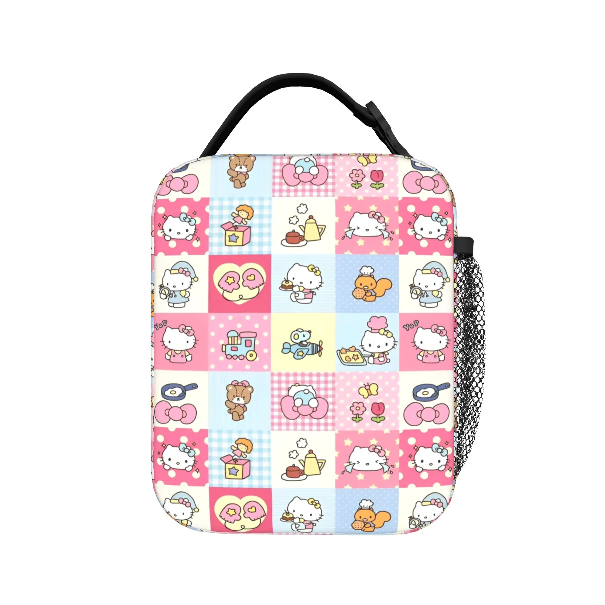 

hellos kittys Insulated Lunch Bag for Men Women Food Container Bags Reusable Cooler Thermal Lunch Boxes For Picnic