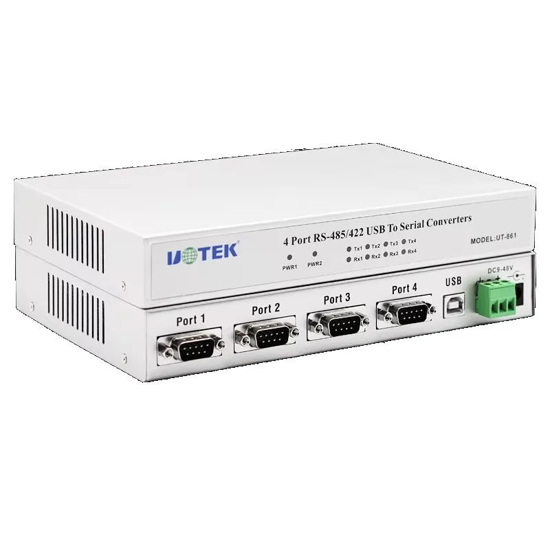 USB2.0 to RS485 RS422 4 Ports Converter  USB to RS485 Hub FTDI Chipset UT-861A Customization