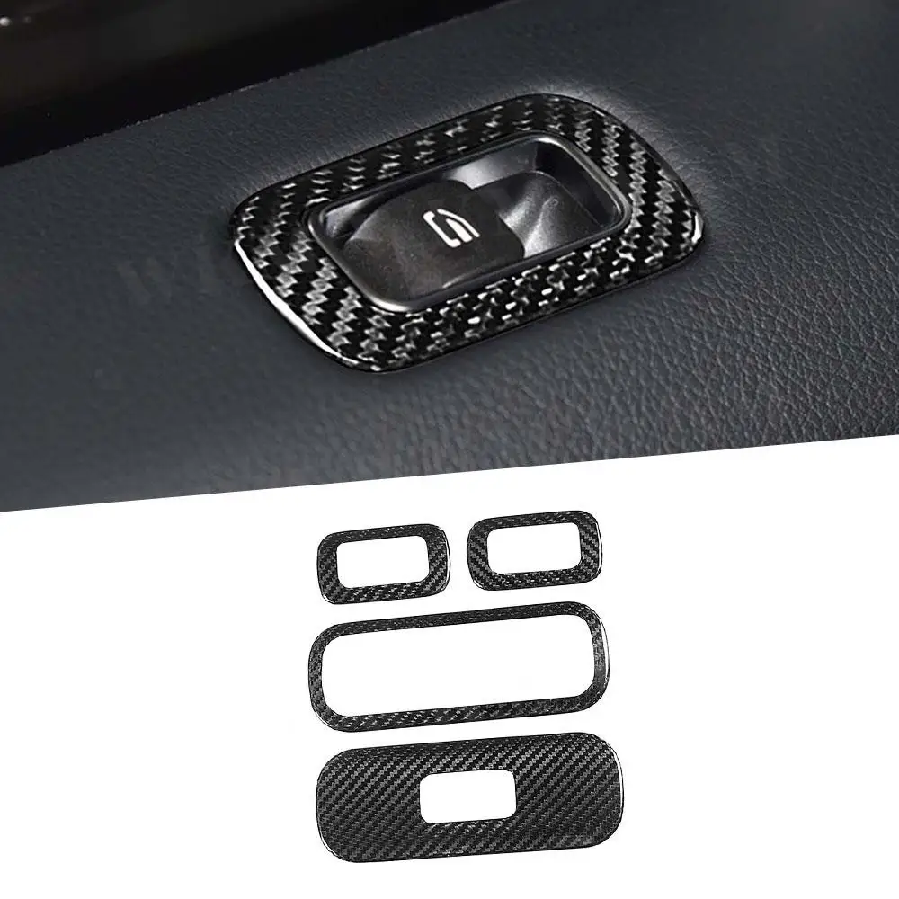 Carbon Fiber Car Door Window lifter Panel Frame Accessorise Cover For Mercedes Benz G Class W464 G500 G63 AMG 2019-2020