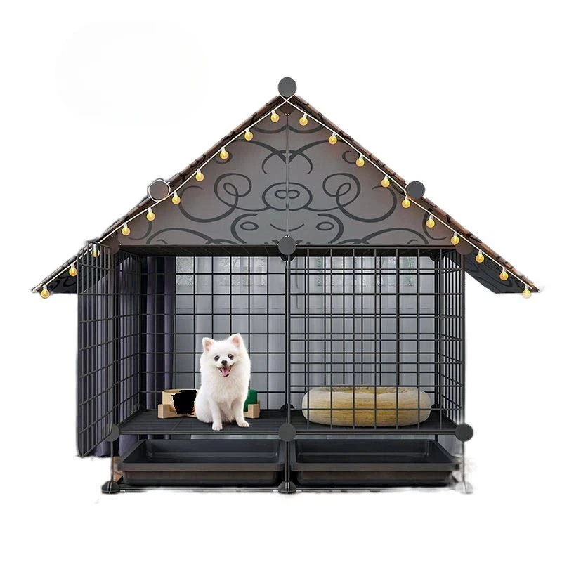 

modern simple Iron Living Room Dog Houses Indoor Balcony Dogs Fences Creative Home Cat Villa Puppy Kennel Courtyard Pet