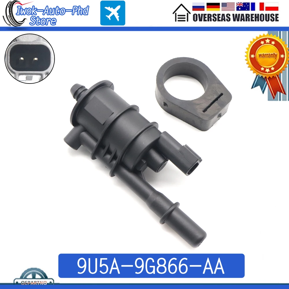 9U5A-9G866-AA 2-pins Car Fuel Vapor Purge Solenoid Valve For Ford Expedition 5.4L 2009 2010 2011 2012 2013 2014 9U5A9G866AA