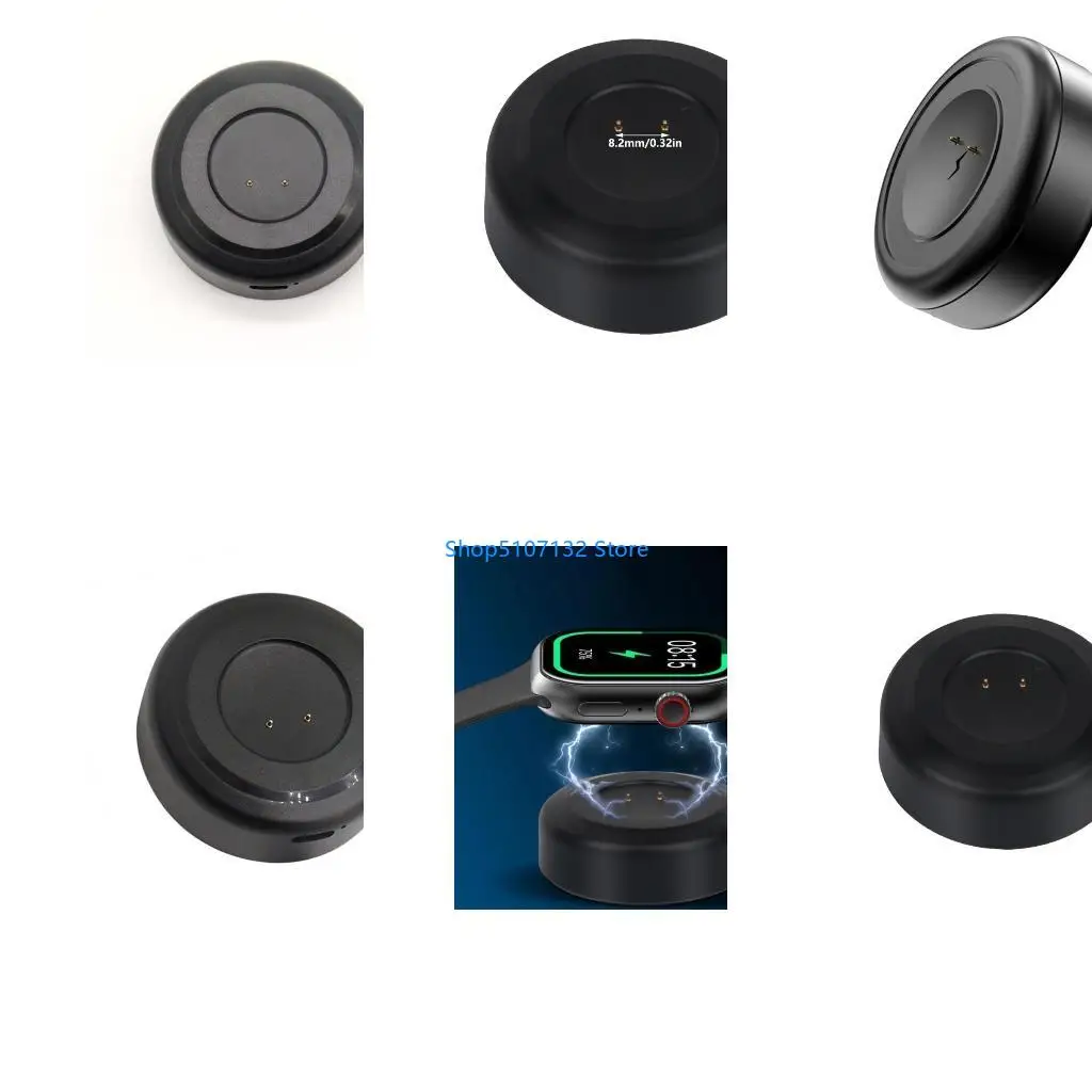 87HD Smartwatch Dock Holder Station for DW88/DW89/DW98/DW99/DW100 Black