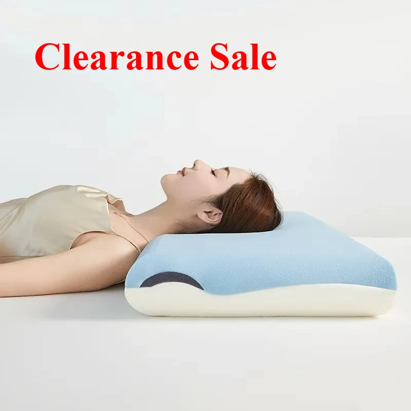 2025 New Double Core Zero Pressure Memory Cotton Neck Pillow, Hotel Deep Sleeping Pillow Slow Rebound Pillow