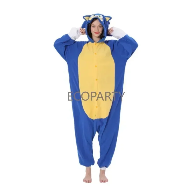 Men One-Piece Pajama Animal Kigurumi Onesie For Adults Women Full Body Pyjama Cartoon Cosplay Costume Plus Size 180-190cm