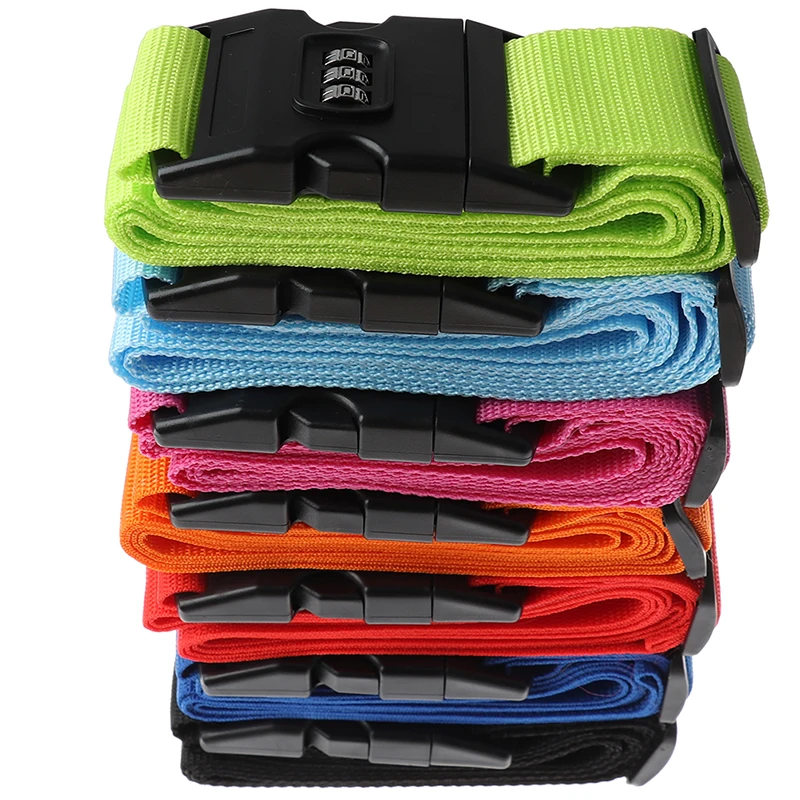 [New] New 1Pc Travel Luggage Suitcase Secure Lock Durable Nylon Packing Strap Belt