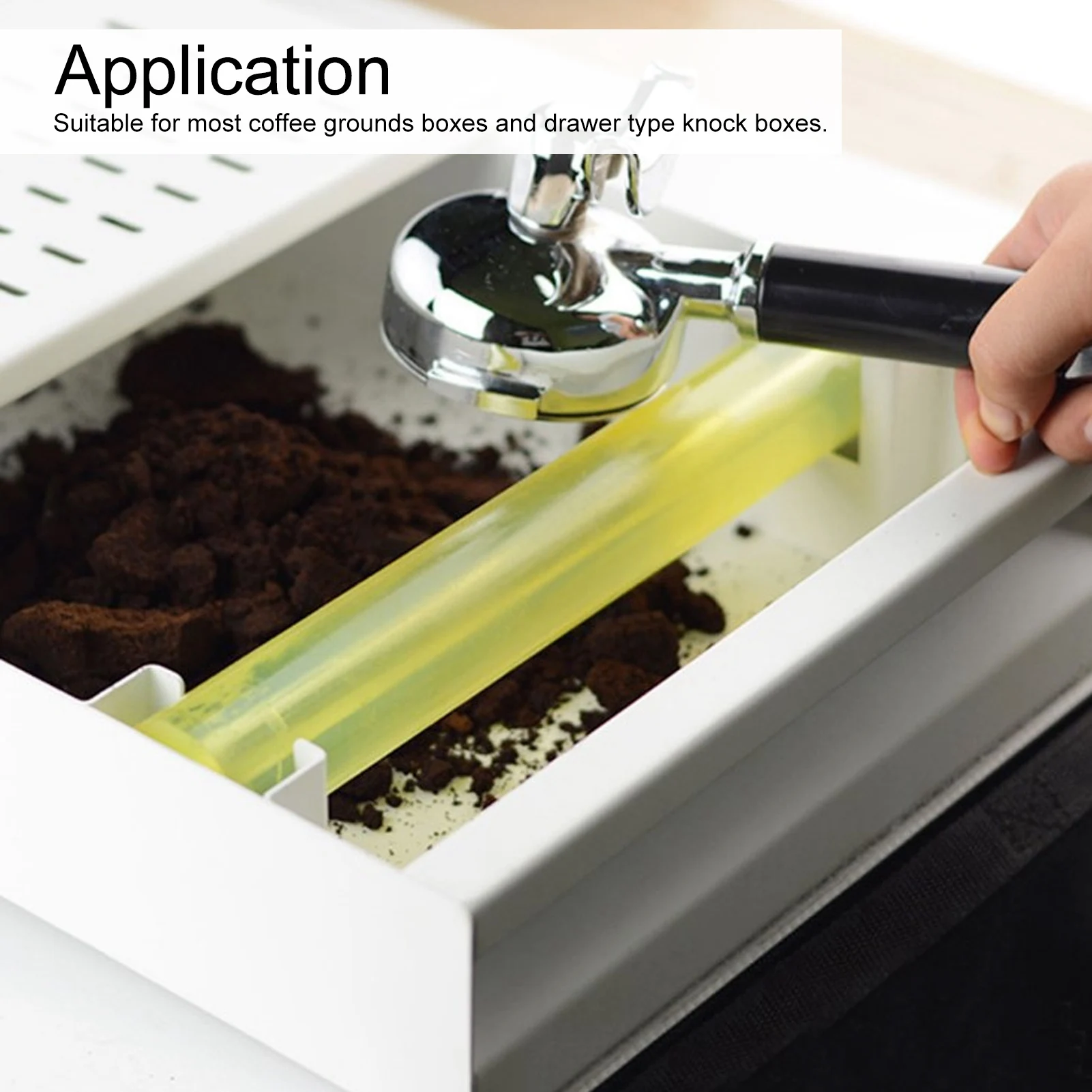 

Coffee Ground Box Rod Coffee Knock Box Rod Grounds Container for Home Office Coffee Making Accessory Coffee Maker Accessory