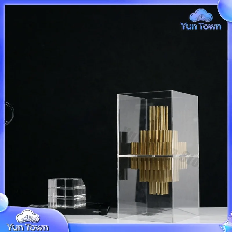 Wholesale Modern Creative Acrylic Metal Soft Decoration Crafts Living Room Furniture Accessories Model Room Art Ornaments