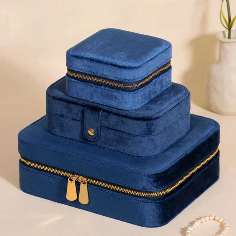 Flannelette Earrings Jewelry Box Large Capacity Exquisite Function Packaging for Small Businesses