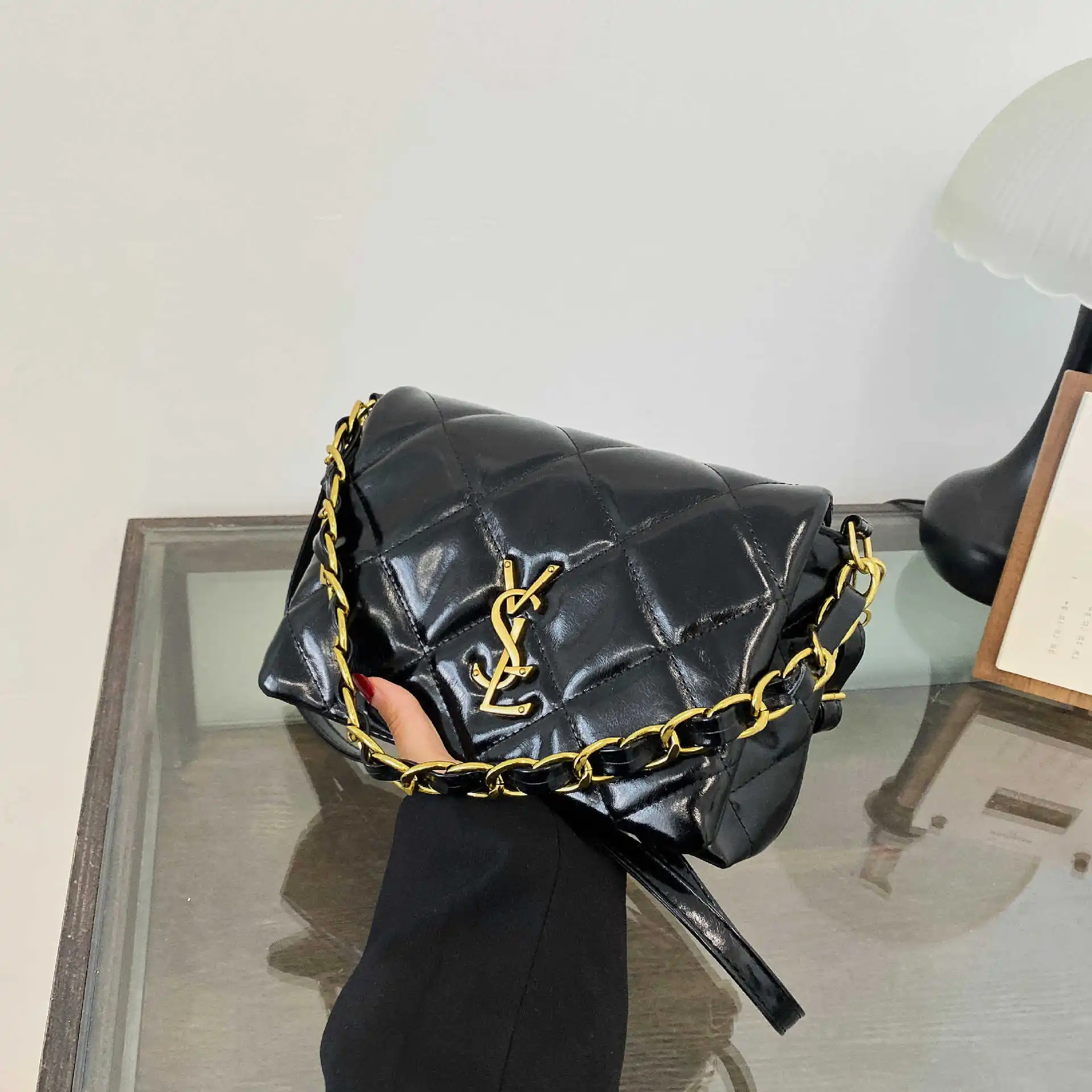 Premium Package Lady 2025 New Trendy Personalized Fashionable Multi-purpose Chain Handbag Shoulder Sling Small Square Bag