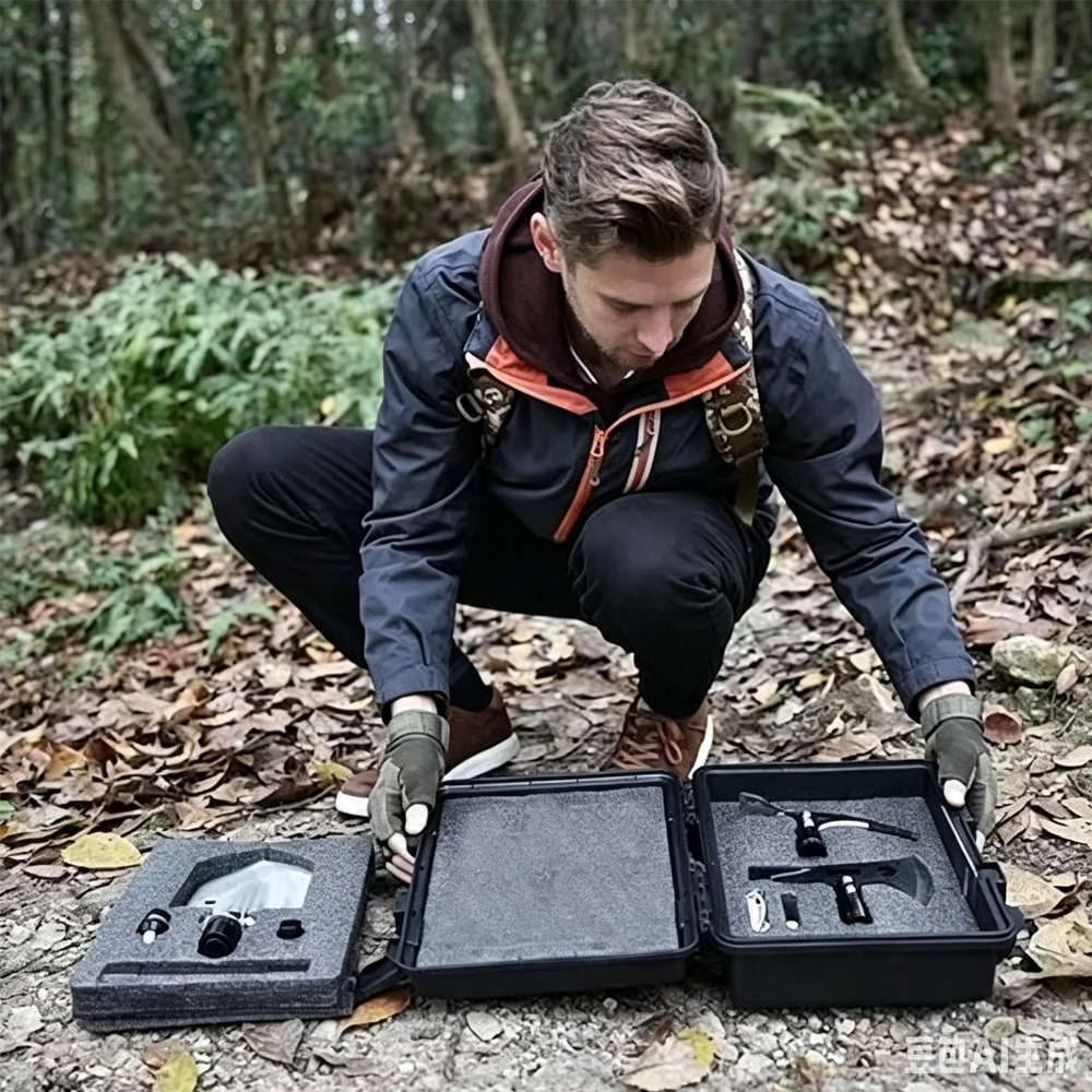 Plastic Tool box Sealed Waterproof Hard Case large Safety plastic case Hardware Tool Box Organizer Large Hard Case with Foam
