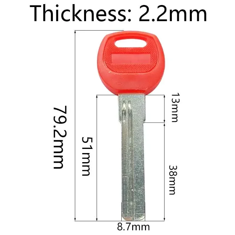 5-100 Pcs House Key Blanks Uncut Locksmith Tool for House Home Door Lock Padlock Copper Plastic универсальный ключ домофон 51mm