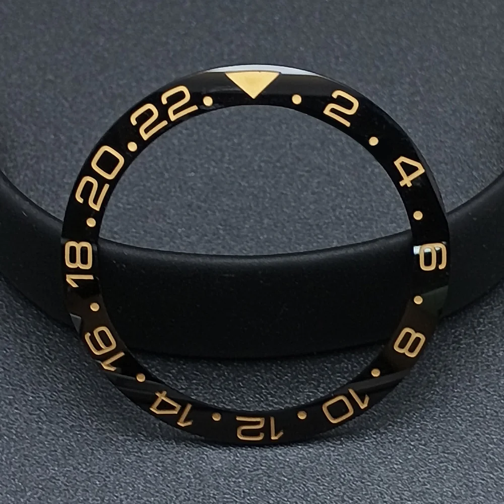 Sloping Ceramic Bezel Insert 38*30.6mm Replacement of Watch Accessories Parts image 3