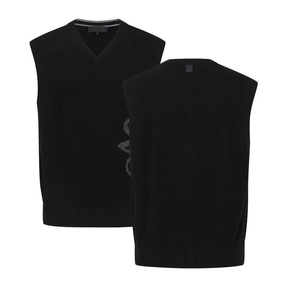 

"Sports Trend! Luxurious V-neck Men's Knitted Vest! Warm Autumn Golf Clothing, High-end Design, Best-selling!"