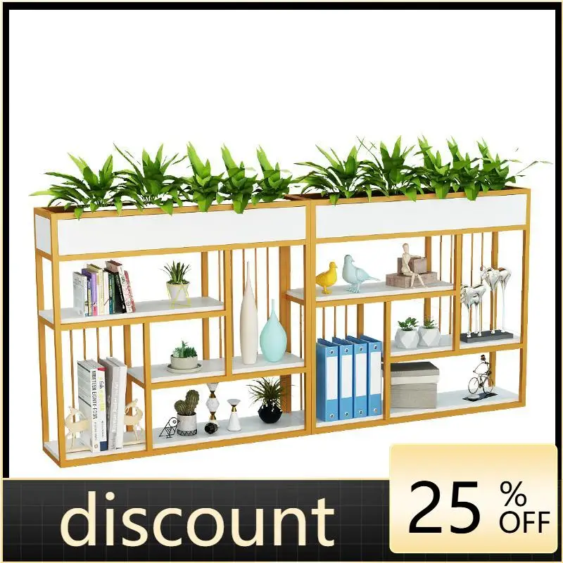 LMM wrought iron screen partition rack floor living room dining room fence green plant flower stand