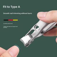 Portable Nail Clippers Ultra Sharp Fingernail Clippers Opening Manicure Stainless Portable Steel ﻿ Splash Jaws Wides Anti M3A4