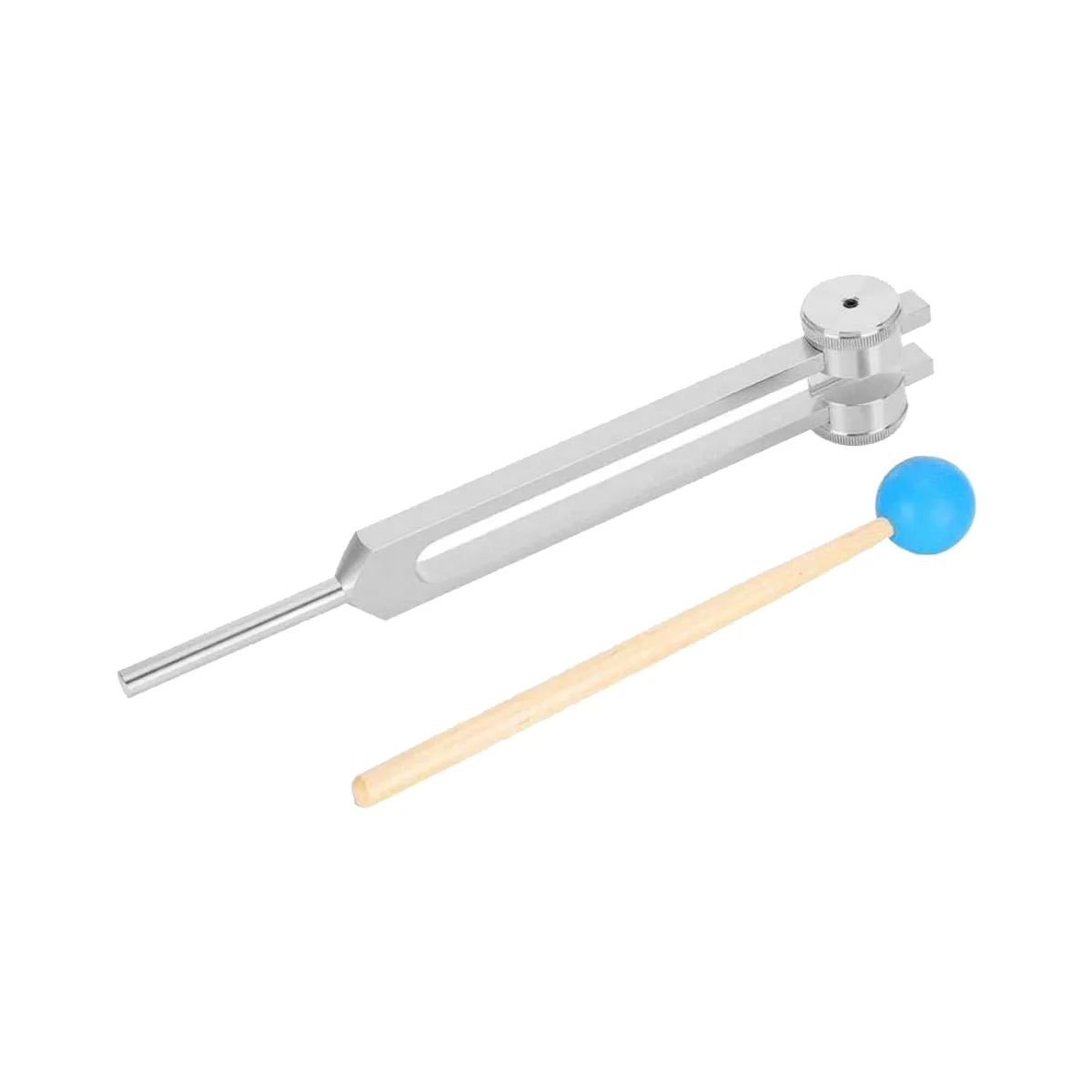 New Aluminum Alloy Tuning Forks,111Hz Tuning Fork with Hammers for Nervous System Testing Sound Healing Therapy,Silver