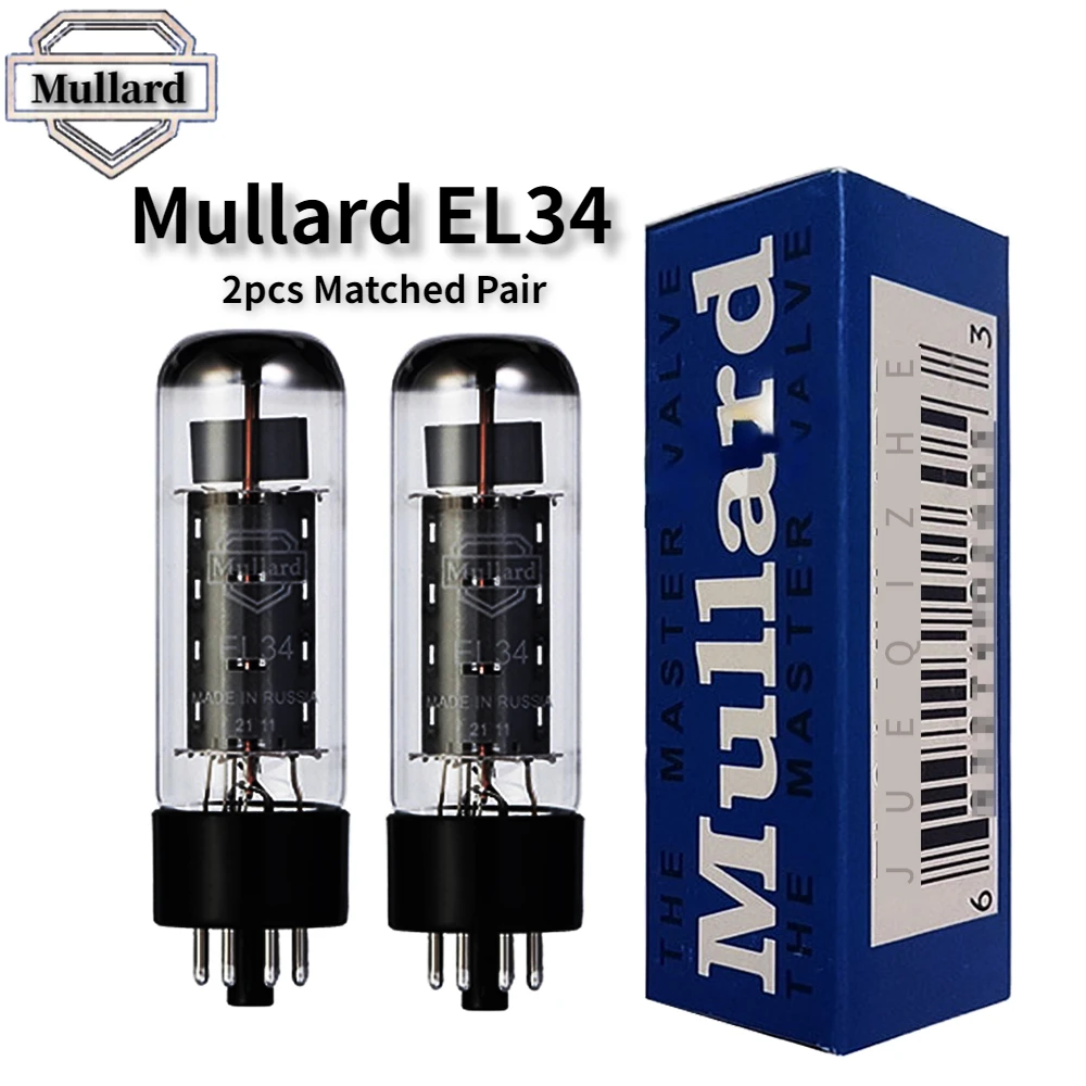 Mullard EL34 Vacuum Tube HIFI Audio Valve Replaces 6CA7 KT77 KT90 5881 6P3P KT66 Tube Amplifier Kit Diy Matched Quad