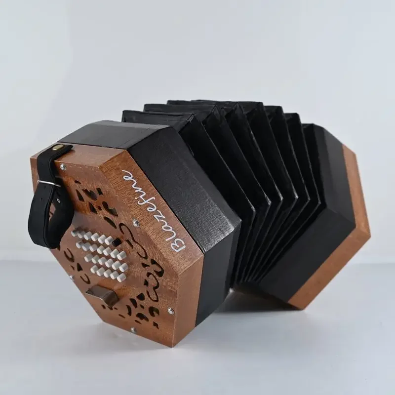 

Blazefine Accordion Anglo English Hexagon Push-pull Same/different Sounds Minority Keyboard Musical Instruments Concertina