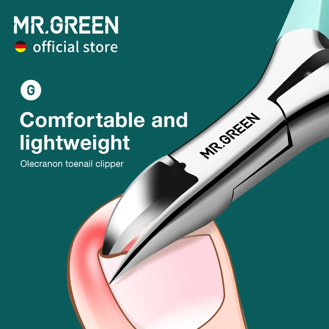 MR.GREEN Obcinacz do paznokci wrastających Obcinacz do paznokci Narzędzia do pedicure ze stali nierdzewnej Korekcja grubych paznokci głęboko w rowki paznokci