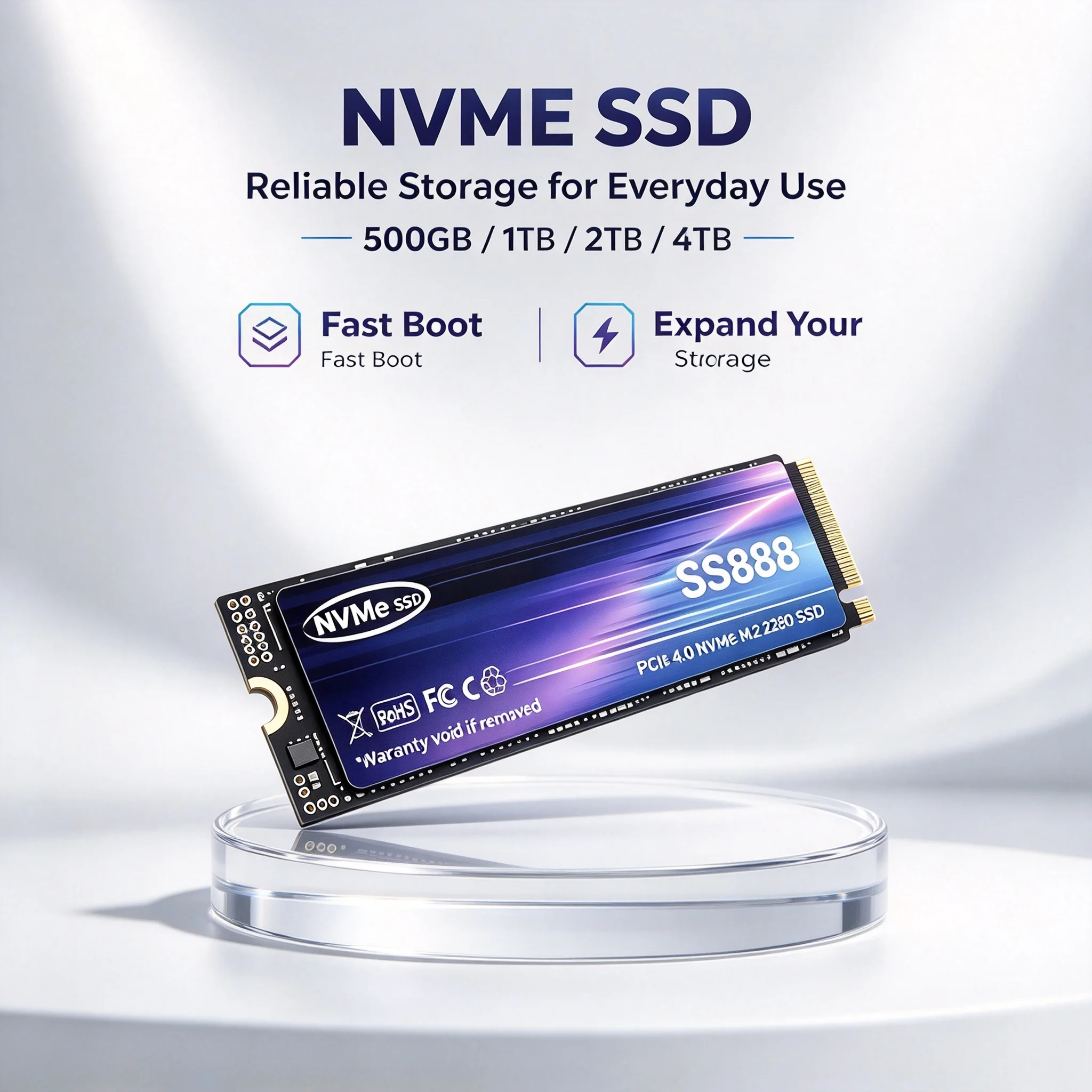 M.2 Nvme 4Tb Pcie 4.0 Ssd - SS888 NVMe M.2 SSD ขนาด 500GB