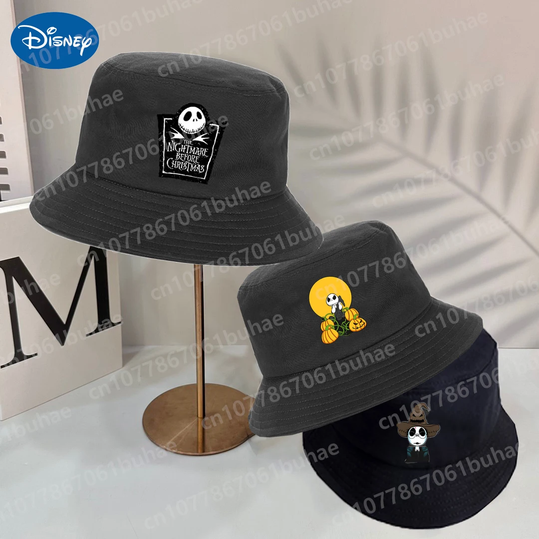 

2024 Hot Anime The Nightmare Before Christmas Fisherman Hat Outdoor Sports Sunhats for Men and Women Halloween Series Gifts